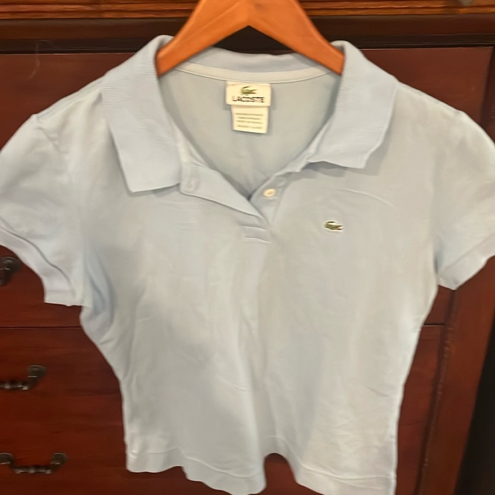 Lacoste light Blue Polo Size 42